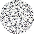 5.5*10 mm de caradas de caras sonrizas y sonrientes amarillos